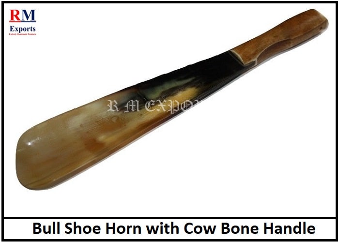 Shoe Horn with Cow Bone Handle | R M 