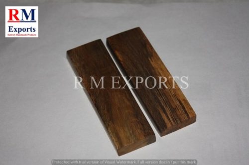 Mango Wood Knife Scales, Stabilized