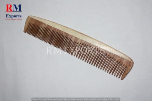 Neem Wood Comb - Fine & Coarse Teeth