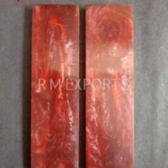 Acrylic Resin Crystal Garnet Knife Scales RM RH 12