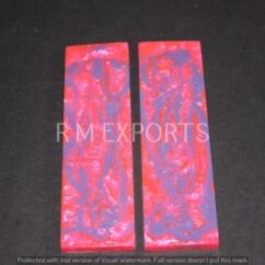 Acrylic Resin Fuchsia & Orchid Knife Scales RM RH 14