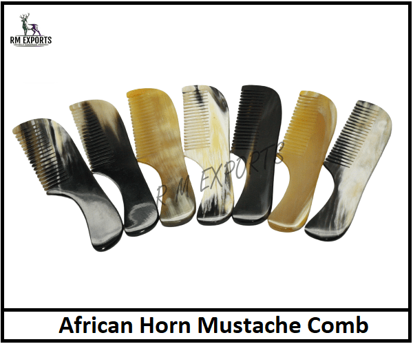 Mustache Ox Horn Comb
