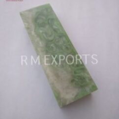 Acrylic Resin Snow Green Knife Scales RM RH 25