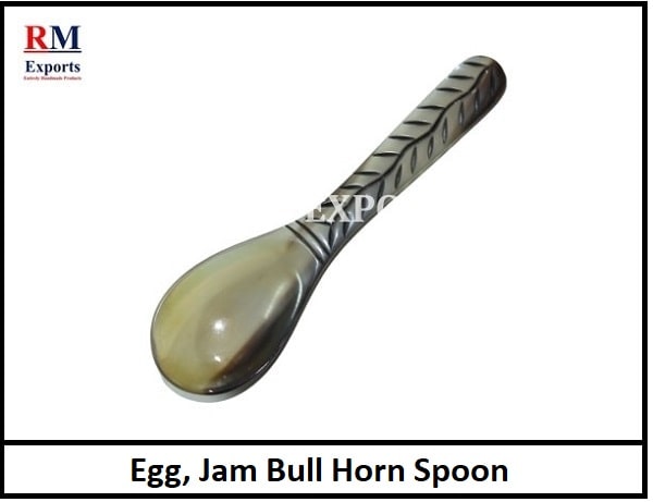 1 Ox Horn SPOON for BOILED EGGS or Jam 