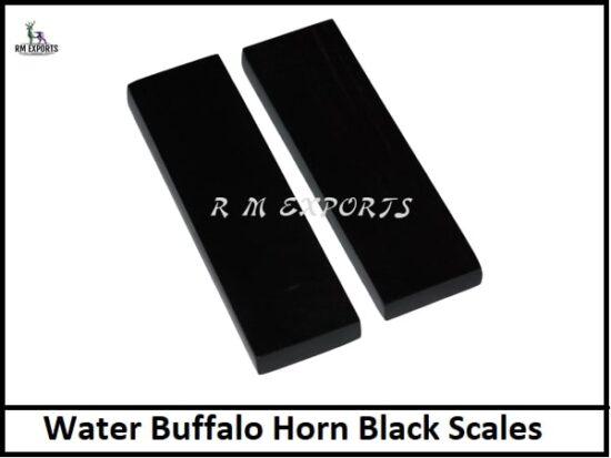 Buffalo Horn Black Knife Scales
