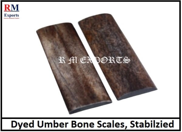 Umber Bone Knife Scales
