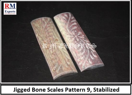 Jigged Bone Scales Pattern 9