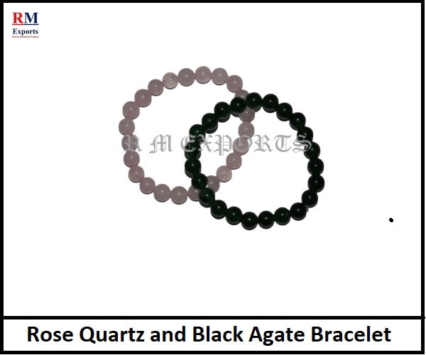 Rose Quartz and Black Agate Bracelet-min.jpg