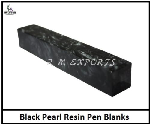 Black Pearl Resin Pen Blanks