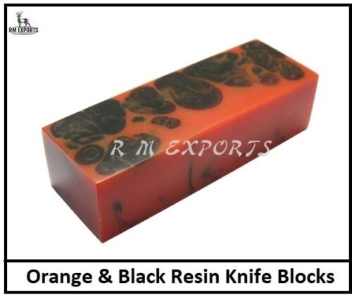 Orange Black Resin Blocks