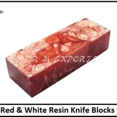 Red White Resin Blocks