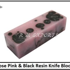Pink Black Resin Blocks