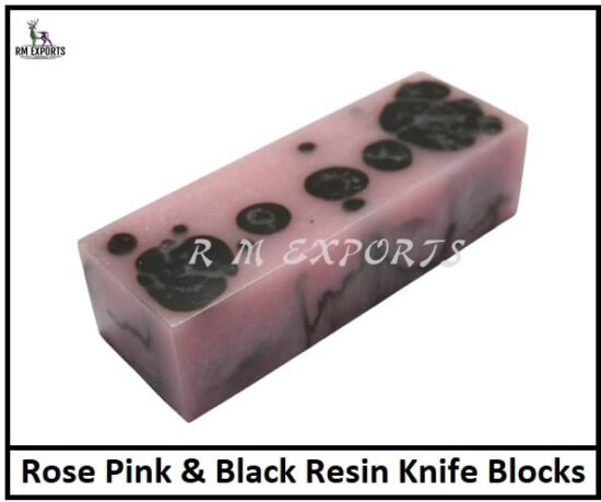 Pink Black Resin Blocks