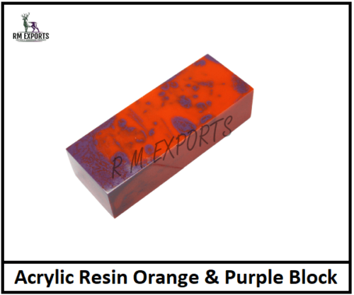 Orange Purple Resin Blocks