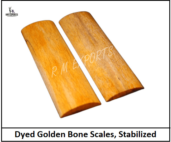 Golden Bone Knife Scales