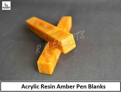 Acrylic Resin Amber Pen Blanks