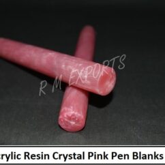 Acrylic Resin Crystal Pink Pen Blanks