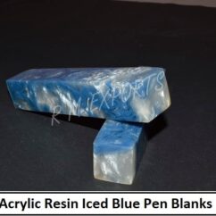 Acrylic Resin Iced Blue Pen Blanks