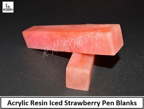 Iced Strawberry Resin Pen Blanks