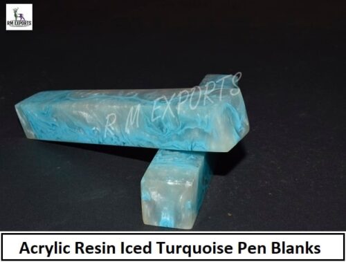 Iced Turquoise Resin Pen Blanks
