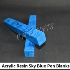 Acrylic Resin Sky Blue Pen Blanks Square