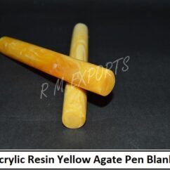 Acrylic Resin Yellow Agate Pen Blanks
