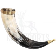 Drinking Horn Brass Cap and Rim